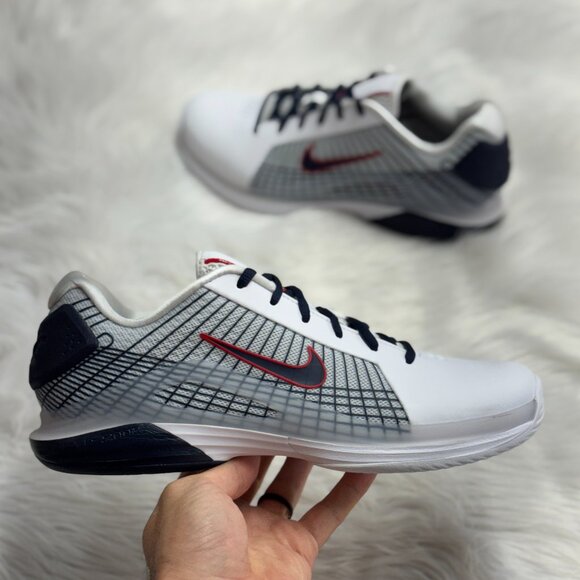 Nike Court Air Zoom Vapor 12 Hypersmash HC USA Mens HJ0549-100 VNDS Sz 9 - Picture 1 of 7